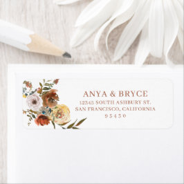 Herfst Blooms Return Address Labels Stickers G400