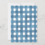 Herfst Blue Floral Little Pumpkin Truck Baby showe Kaart (Achterkant)