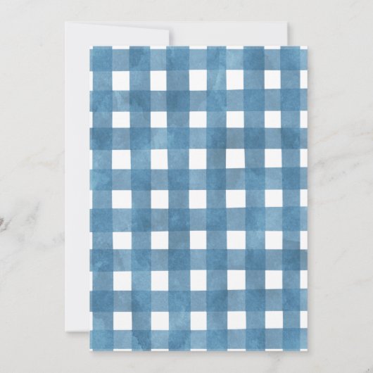 Herfst Blue Floral Little Pumpkin Truck Baby showe Kaart (Achterkant)