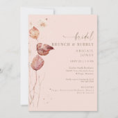 Herfst Blush Bridal Brunch & Bubbly Kaart (Voorkant)
