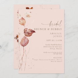 Herfst Blush Bridal Brunch & Bubbly Kaart