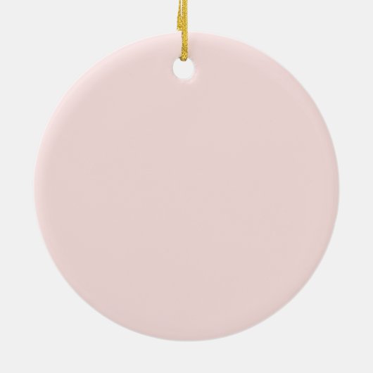 Herfst Blush Roze Pompoen Goud Hart Dank U Keramisch Ornament (Achterkant)