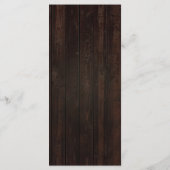 Herfst Bodemwand Vineyard Weddenschap Menu (Achterkant)