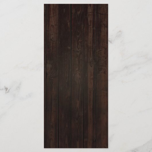 Herfst Bodemwand Vineyard Weddenschap Menu (Achterkant)