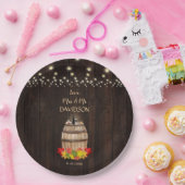 Herfst Bodemwijn Wijnvat Vineyard Weddenschap Papieren Bordje (Feest)