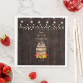 Herfst Bodemwijn Wijnvat Vineyard Weddenschap Servet (Insitu)