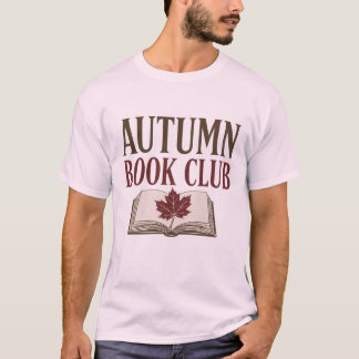 Herfst Boek Club Vintage Herfst Lezer Design T-shirt