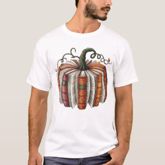 Herfst Boek Pompoen, Gezelligheid van de herfstlez T-shirt