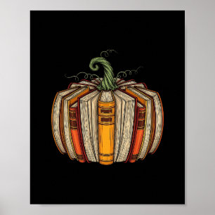 Herfst Boek Pompoen Halloween Thanksgiving Boekeri Poster