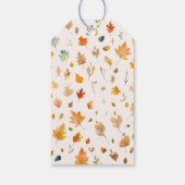 Herfst boek thema | Baby shower Dank u voor uw ste Cadeaulabel (Achterkant)