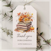 Herfst boek thema | Baby shower Dank u voor uw ste