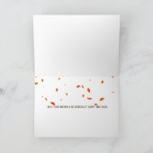 Herfst boeken met regen verjaardag kaart (Binnen)