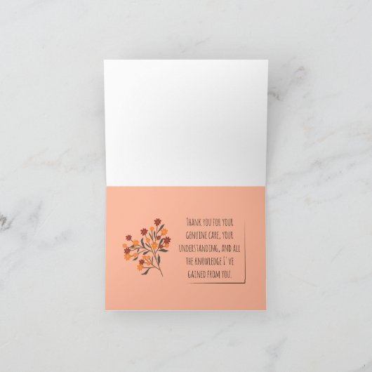 Herfst boeket dank u kaart (Binnen)