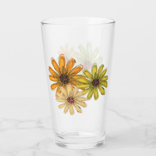 Herfst Boeket Glas Cup (Achterkant)