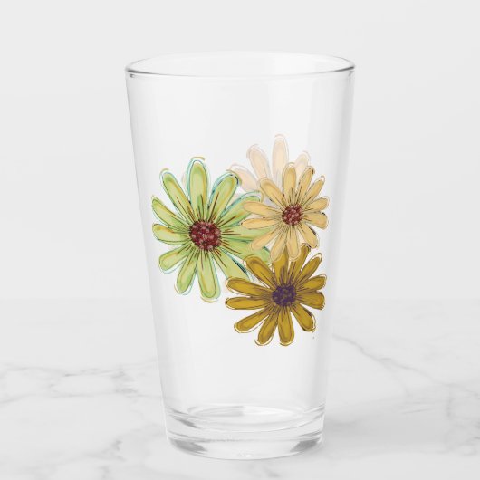 Herfst Boeket Glas Cup (Voorkant)