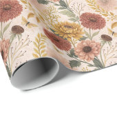 Herfst Boeket Patroon Wrapping Paper Roll Cadeaupapier (Rol Hoek)