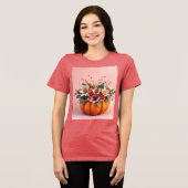 Herfst Boeket Pompoen Art T-shirt (Voorkant volledig)