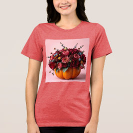 Herfst Boeket Pompoen Rood Triblend T-shirt
