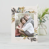 Herfst Boeket Thanksgiving Fotokaart Kaart (Staand voorkant)