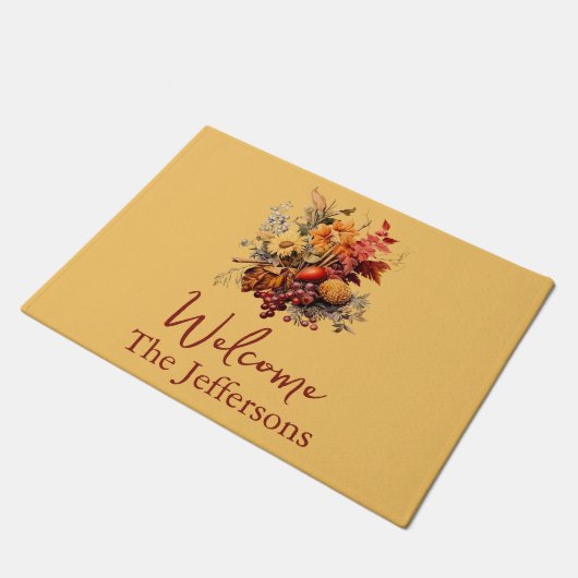 Herfst Boeket Welkom Mat (Schuin)