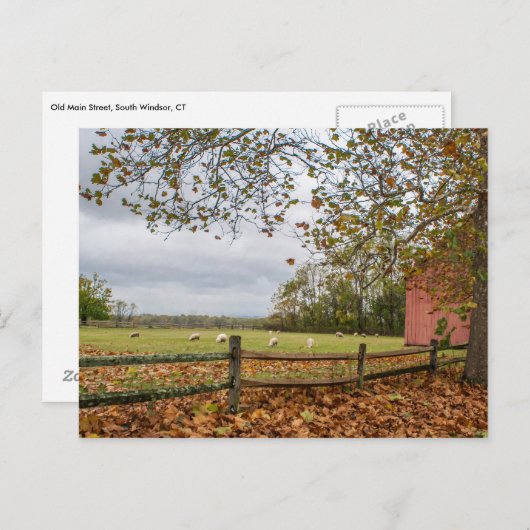 Herfst Boerderij Briefkaart (Voorkant / Achterkant)