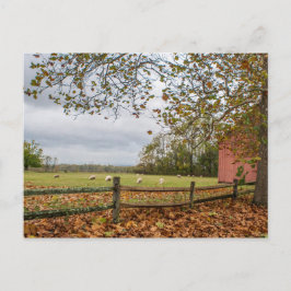 Herfst Boerderij Briefkaart