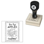 Herfst Boerderij Fresh Apple Quote Stamp Rubberstempel (Gestempeld)