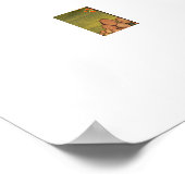 Herfst boerderij herfstpompoen Extra grote print (Hoek)