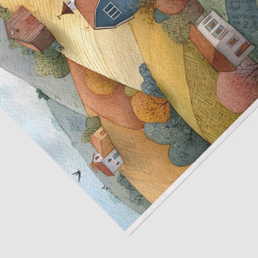 HERFST BOERDERIJ LIFE DECOUPAGE WEEFSELPAPIER TISSUEPAPIER (Detail)