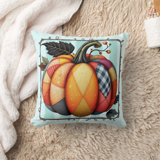Herfst Boerderij Quilt Style Home Decor Kussen (Deken)