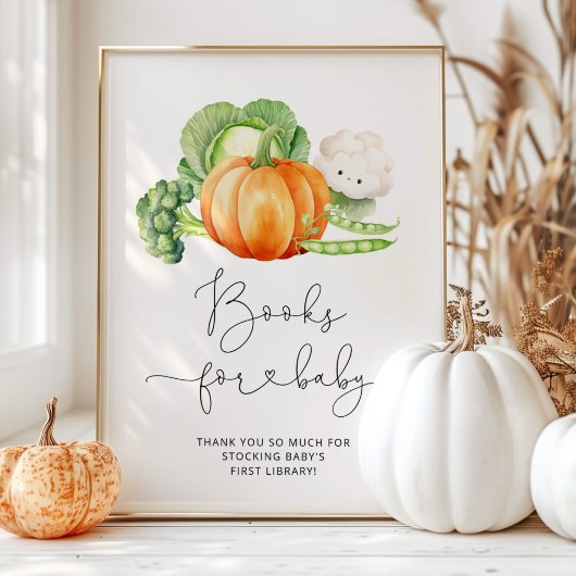 Herfst Boeren markt lokaal geteelde Boeken voor ba Poster