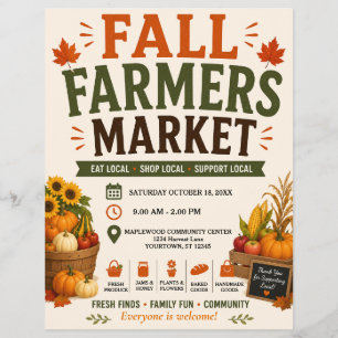 Herfst Boerenmarkt Flyer