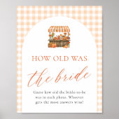 Herfst Boerenmarkt Hoe Oud Was De Bruid Bord Poster (Voorkant)