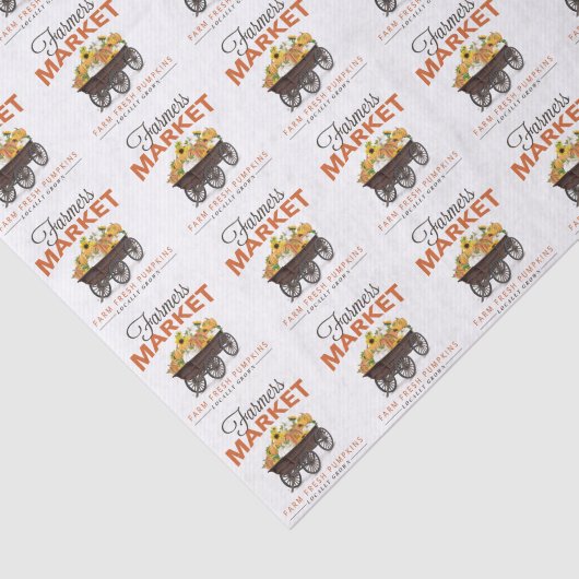 HERFST BOERENMARKTPUMPKIN EN ZONNEMERS TISSUEPAPIER (Detail)