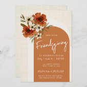 Herfst Bogen Friendsgiving Uitnodiging (Voorkant / Achterkant)
