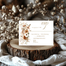 Herfst Bohemian Boho Herfst Bloemen | RSVP Kaartje