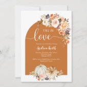 Herfst Boho Arch pompoen verbrand oranje herfst ui Kaart (Voorkant)