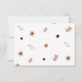 Herfst Boho Baby shower Hartelijk dank Bedankkaart (Achterkant)