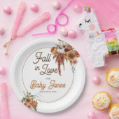 Herfst Boho Baby shower Papier Borden Papieren Bordje (Feest)