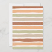 Herfst Boho Babykleding Genderneutraal Baby shower Kaart (Achterkant)