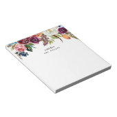 Herfst Boho Bloemen Persoonlijke Leraar Notitieblok (Schuin)