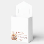 Herfst Boho bloemenbruiloft | Wit Bedankdoosjes (Geopend)