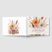Herfst Boho bloemenbruiloft | Wit Gastenboek (Volledig)