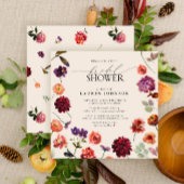 Herfst Boho bloementuin Terracotta Vrijgezellenfee Kaart