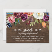 Herfst Boho Blooms Housewarming Party Uitnodiging (Voorkant)