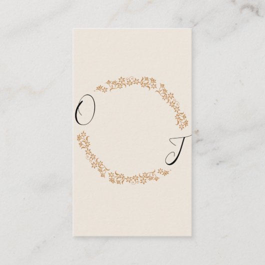 Herfst Boho Blooms | Modern Huwelijksverblijf Kaar Informatiekaartje (Achterkant)