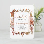 Herfst Boho Bridal Shower Kaart (Staand voorkant)