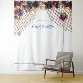Herfst Boho Bruiloft Foto Booth Achtergrond Wandkleed (In situ)