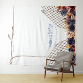 Herfst Boho bruiloft fotocabine achtergrond Wandkleed (In Situ (horizontaal))