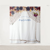 Herfst Boho bruiloft fotocabine achtergrond Wandkleed (Voorkant)